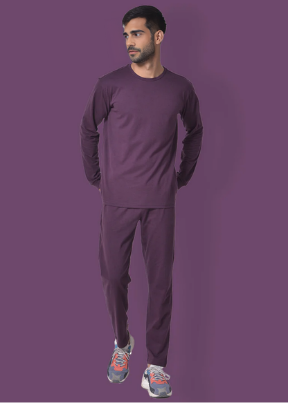 Crew Neck: Full Sleeves - Wine