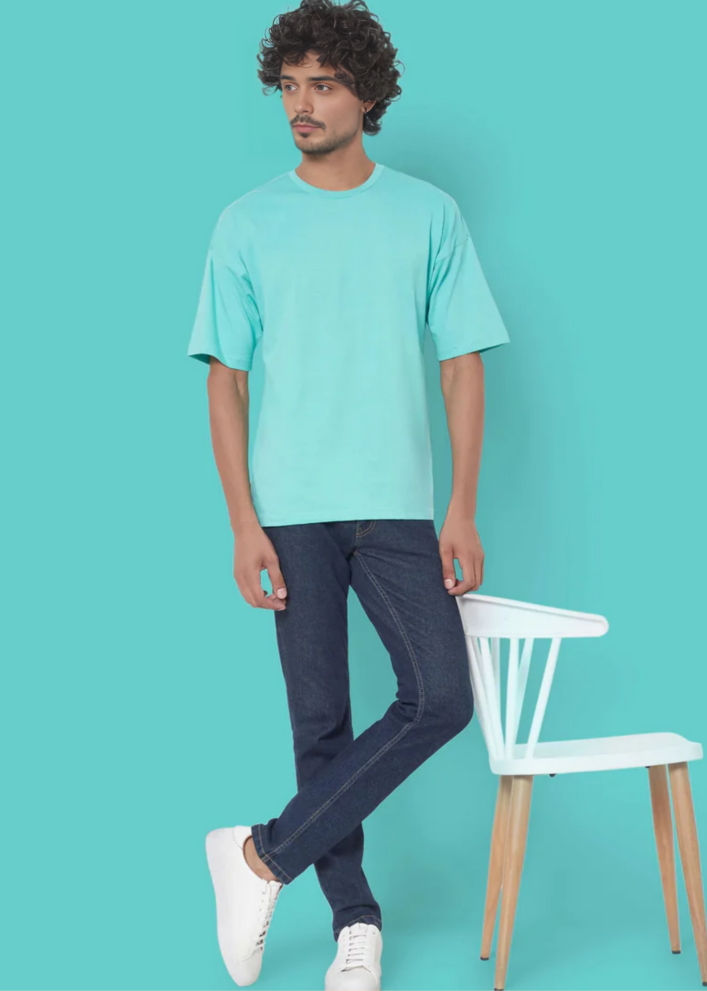 Dropshoulder Crewneck - Egg Blue