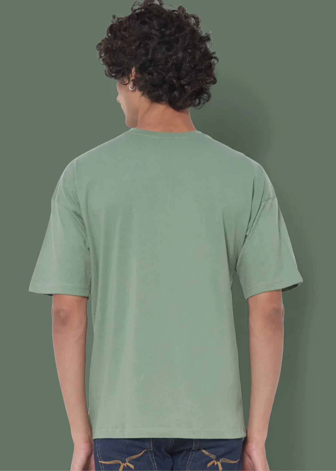 Dropshoulder Crewneck - Sage Green