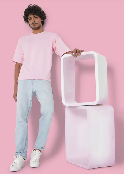 Dropshoulder Crewneck - Baby Pink