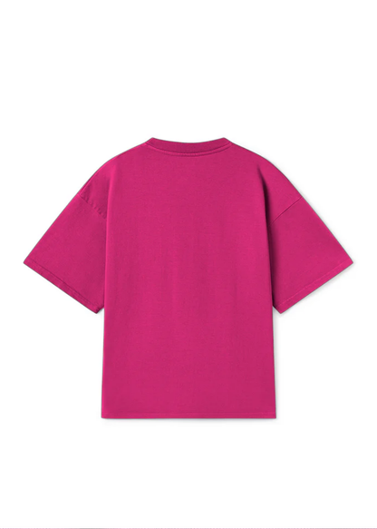 Drop Shoulders Tee - Cerise