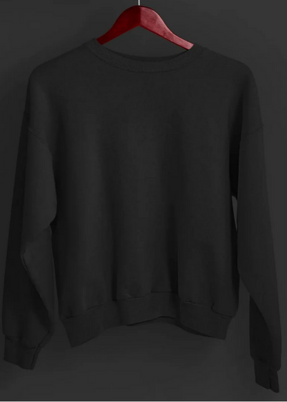 Drop Shoulder Sweatshirts -Jet Black