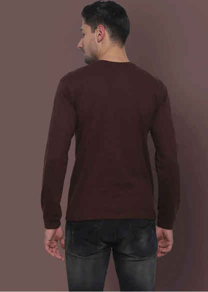 Crew Neck: Full Sleeves - Chocolate