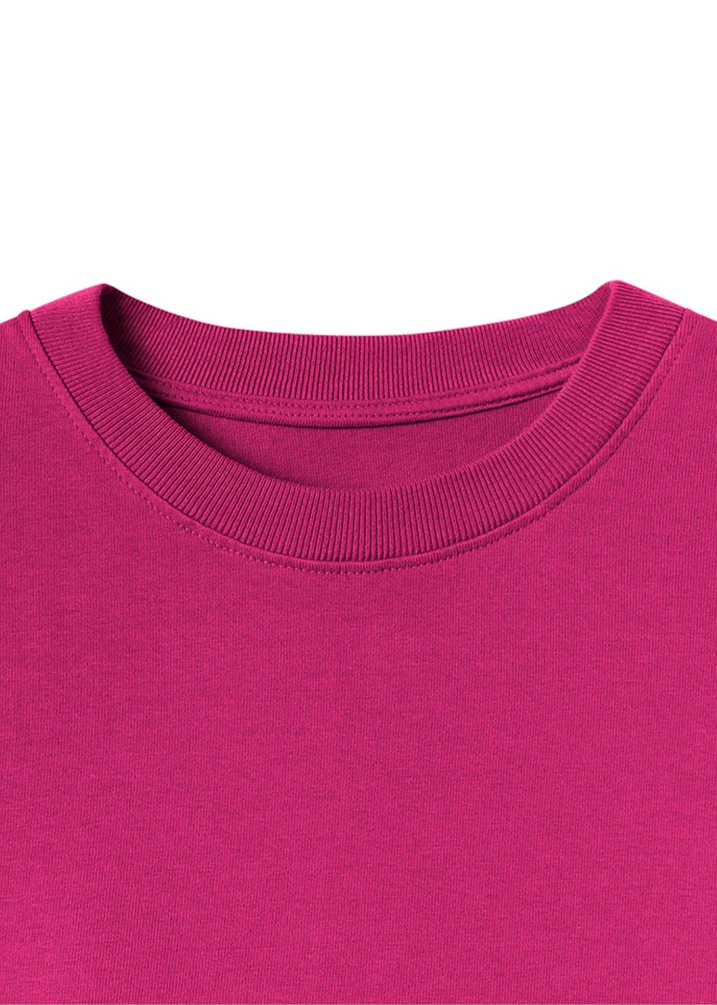 Drop Shoulders Tee - Cerise