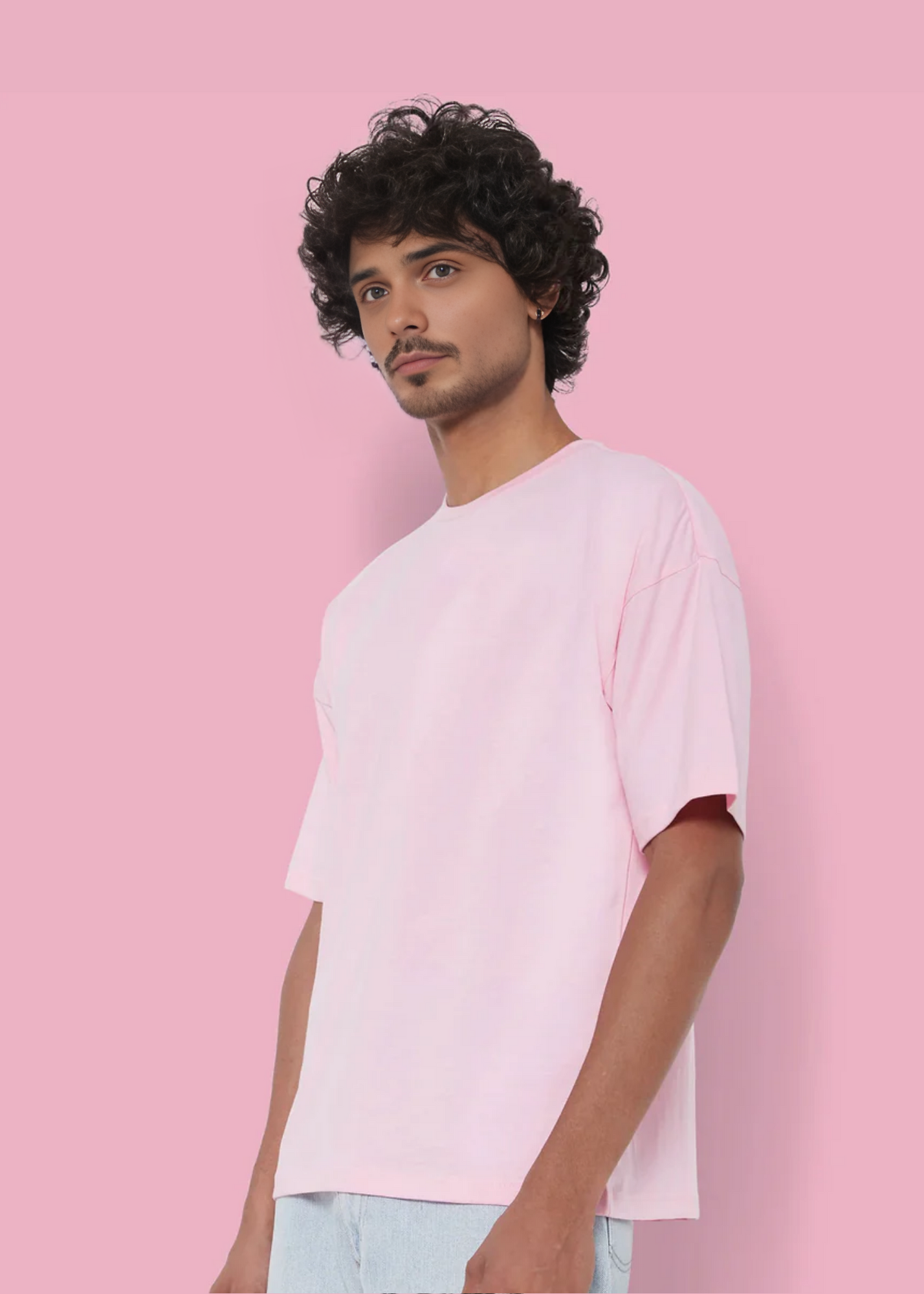 Dropshoulder Crewneck - Baby Pink