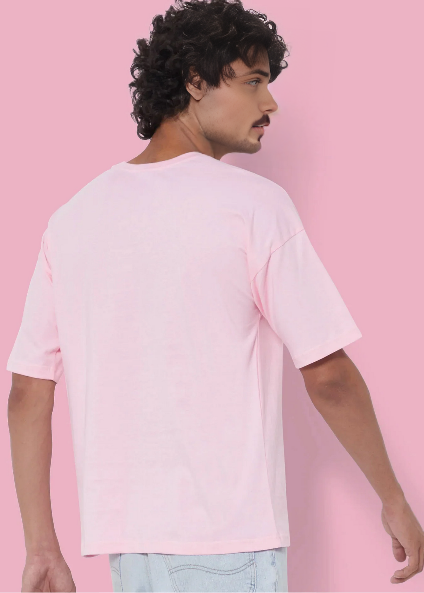 Dropshoulder Crewneck - Baby Pink