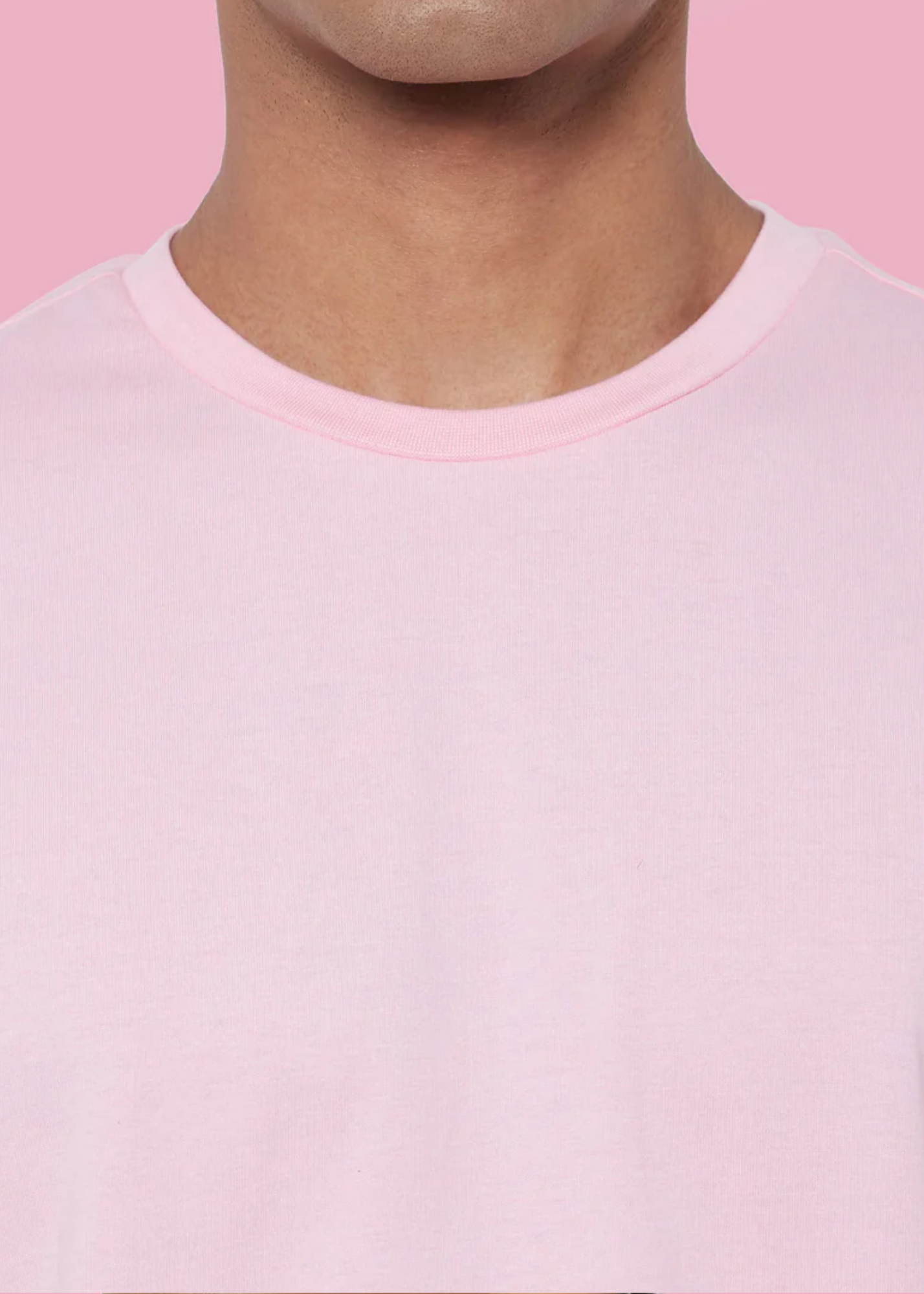 Dropshoulder Crewneck - Baby Pink