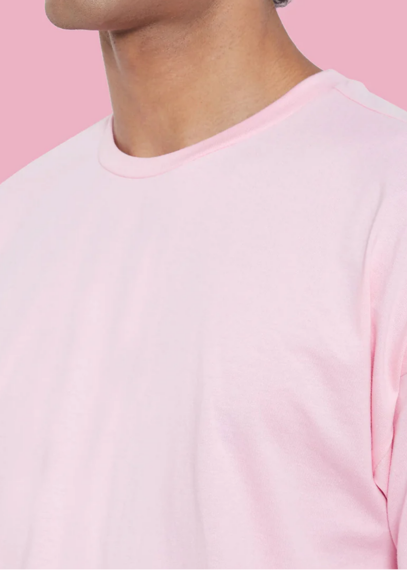 Dropshoulder Crewneck - Baby Pink