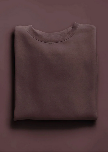 Drop Shoulder Sweatshirts - Candy Chocolate