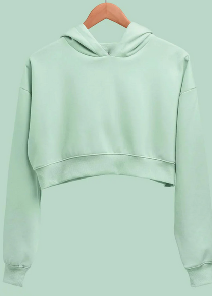 Croptop Hoodie - Tiffany Green