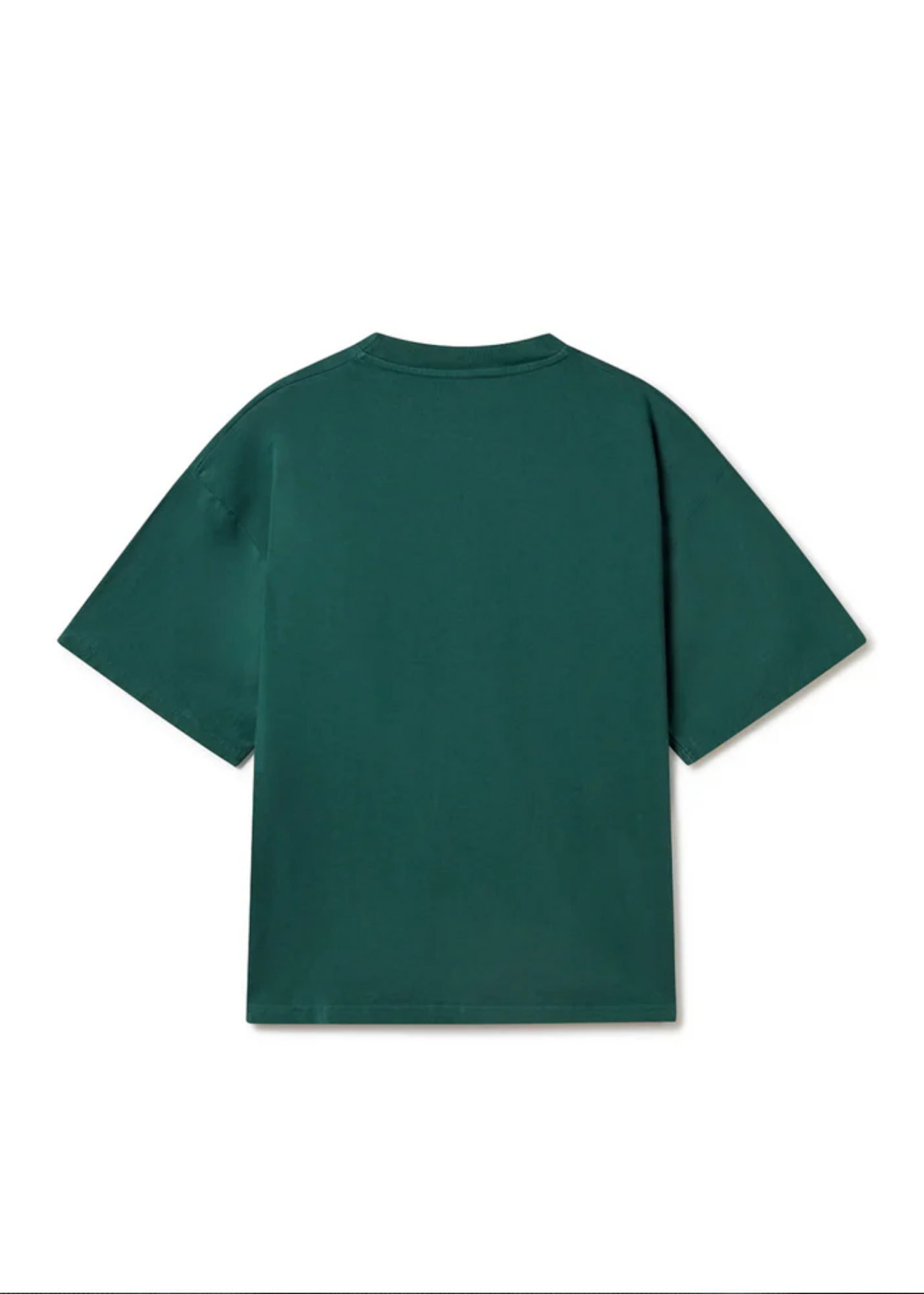 Drop Shoulders Tee - Pine Green