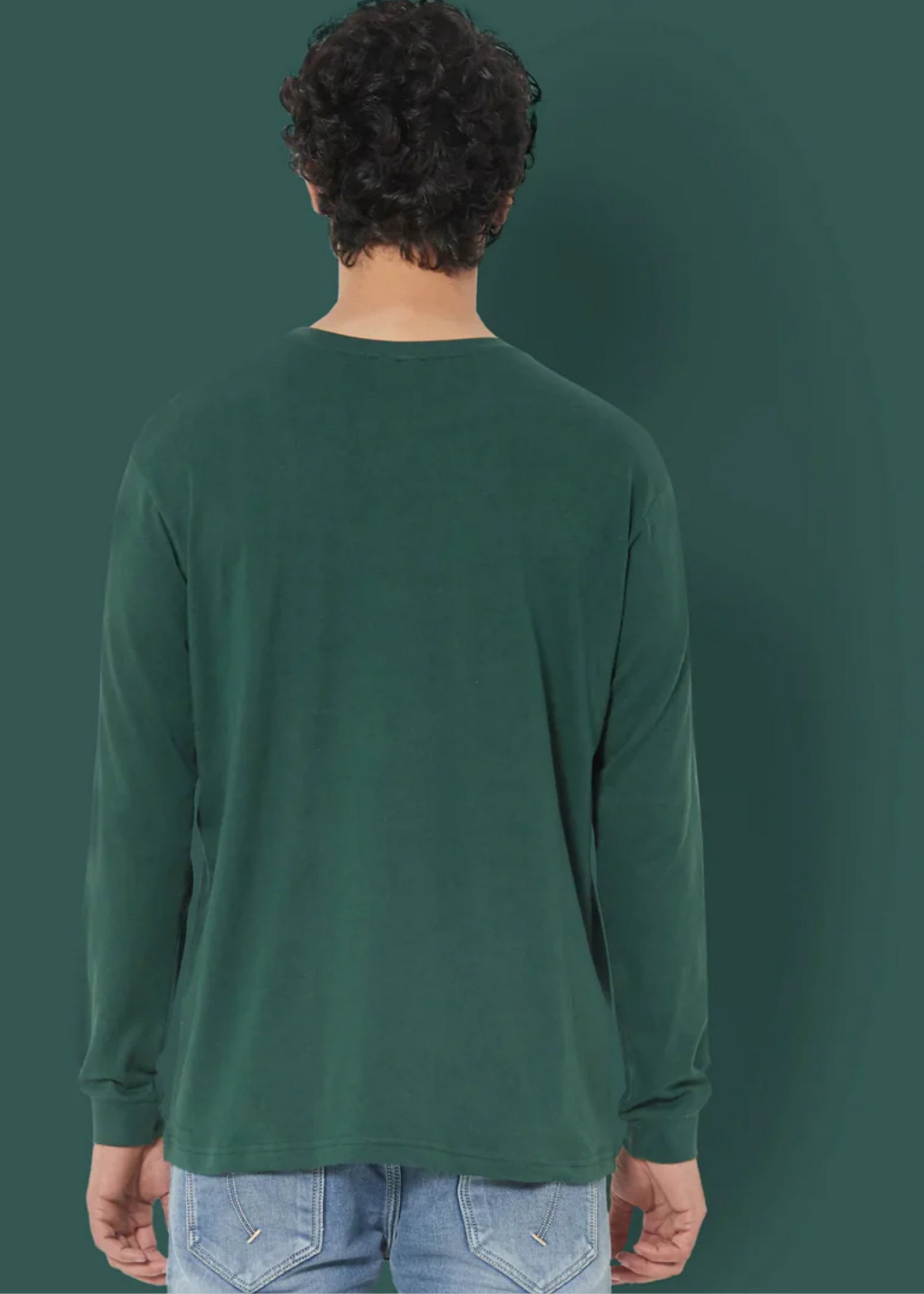 Crew Neck: Full Sleeves - Emerald Green