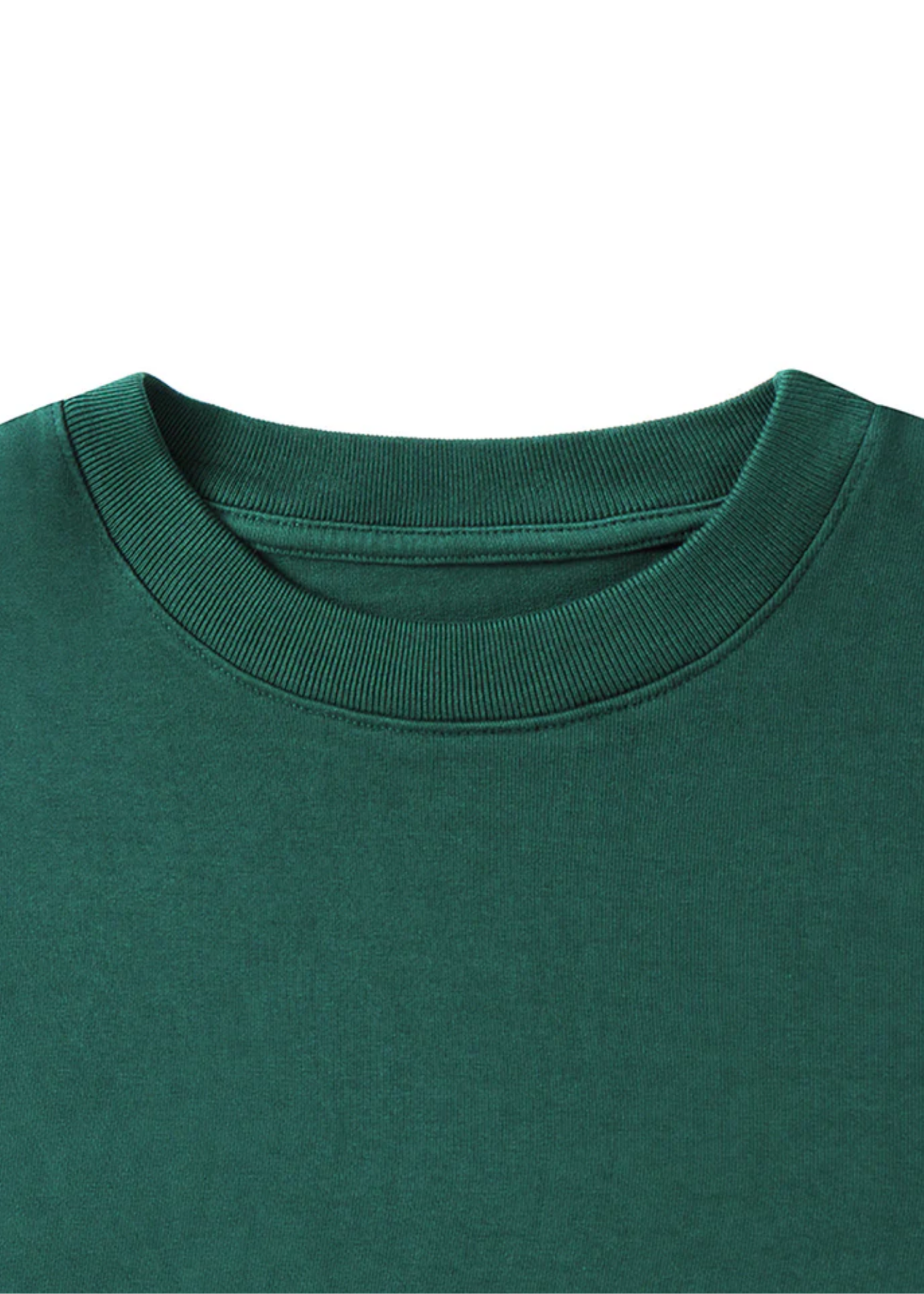 Drop Shoulders Tee - Pine Green