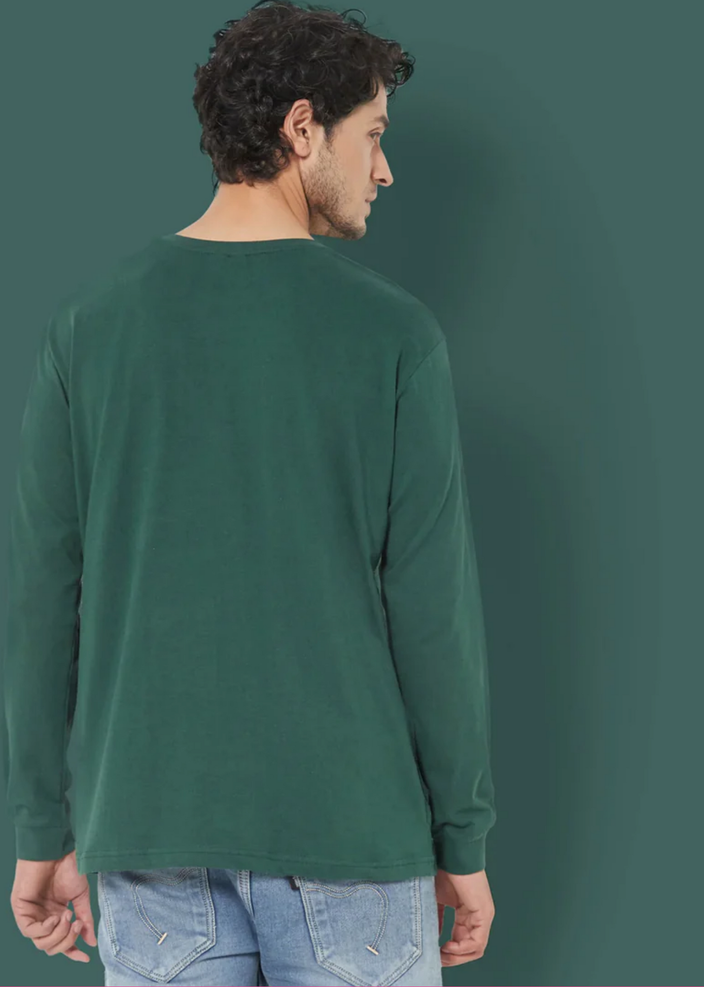 Crew Neck: Full Sleeves - Emerald Green