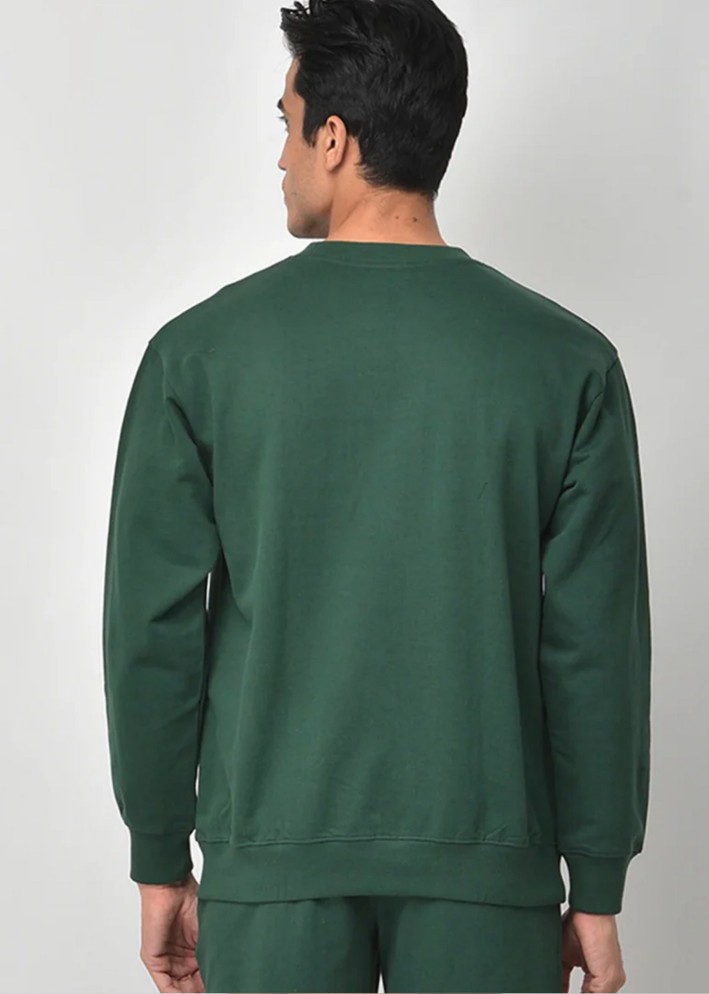 Drop Shoulder Sweatshirt - Emerald Green