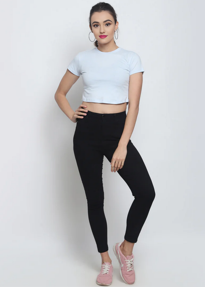 Crop Tops - Sky Blue