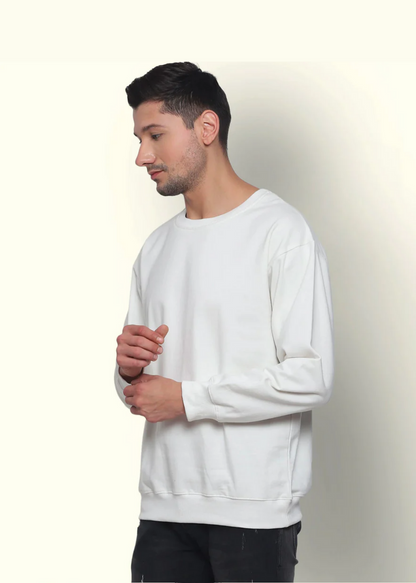 Drop Shoulder Sweatshirts -Tusk cream