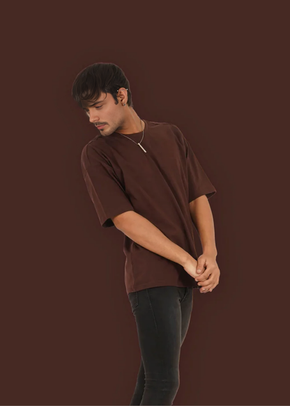 Dropshoulder Crewneck - Chocolate