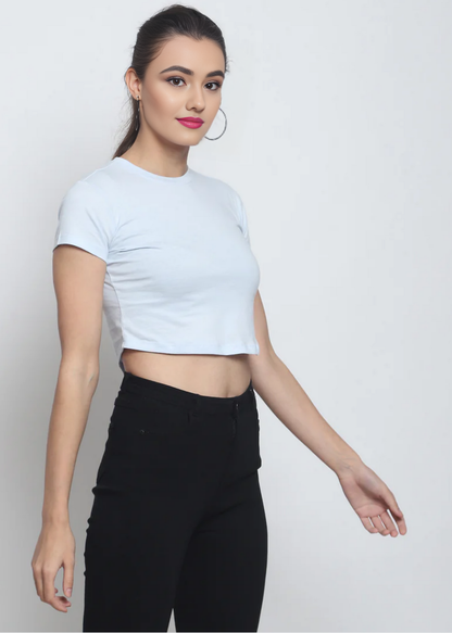 Crop Tops - Sky Blue