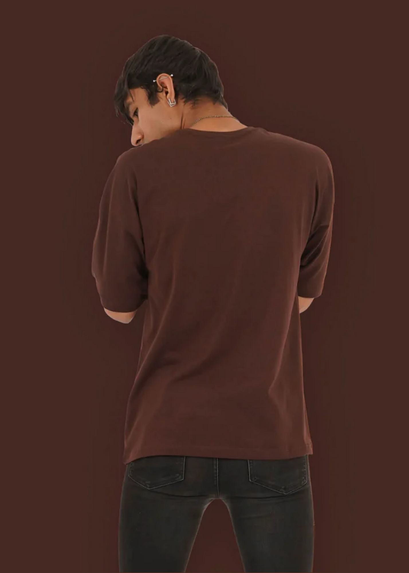 Dropshoulder Crewneck - Chocolate