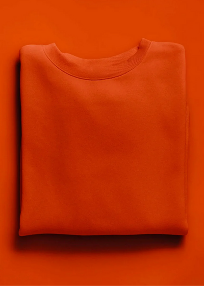 Drop Shoulder Sweatshirt - Rust