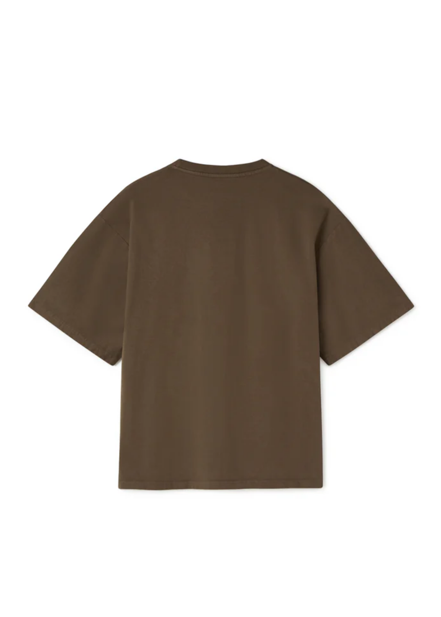 Drop Shoulders Tee - Walnut