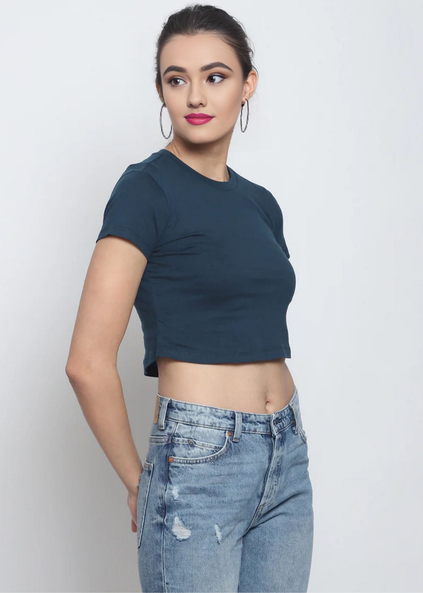 Crop Tops - Teal Blue