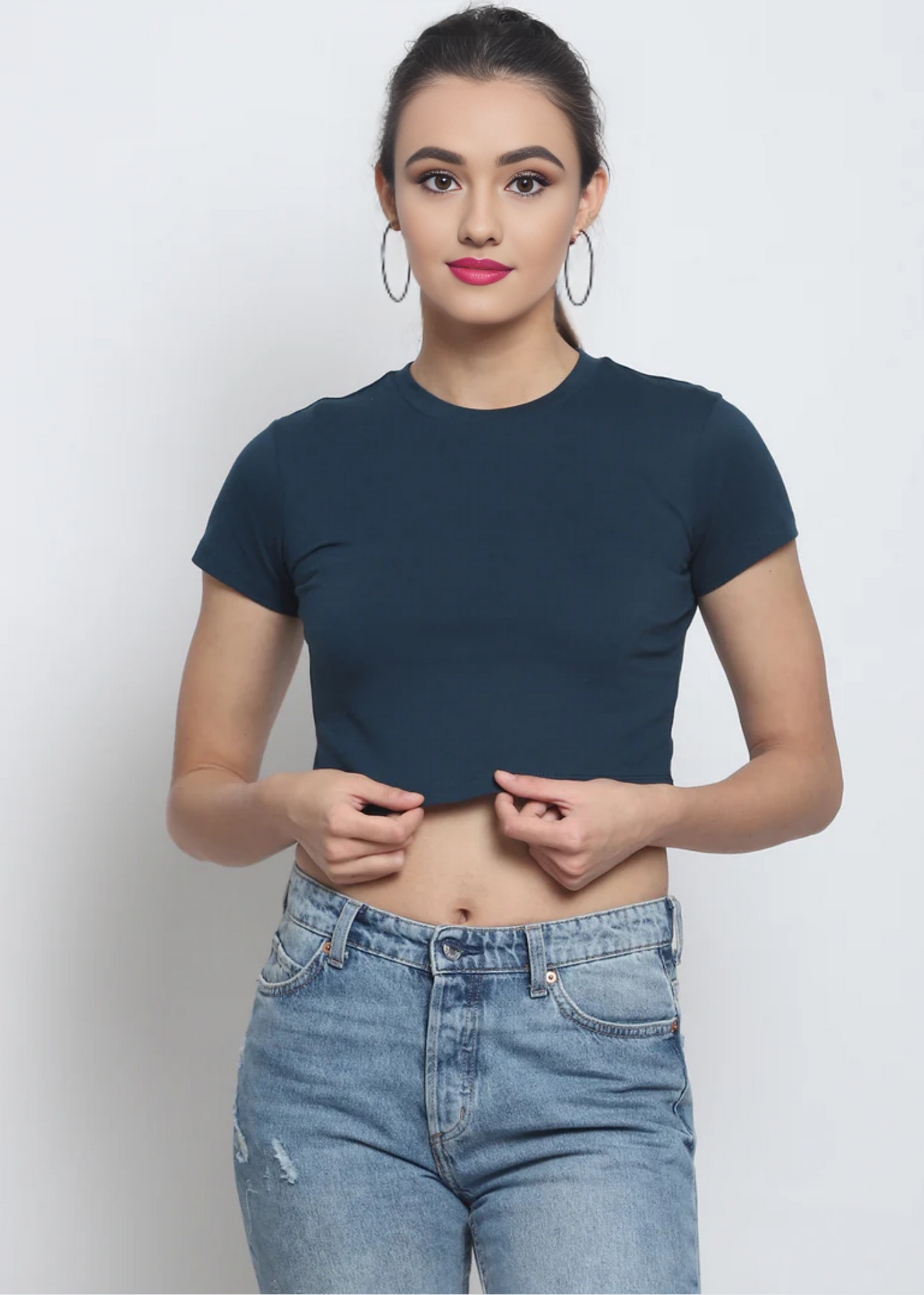 Crop Tops - Teal Blue