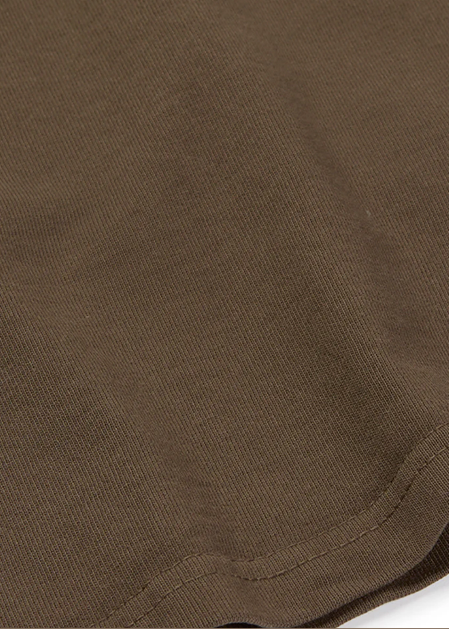 Drop Shoulders Tee - Walnut