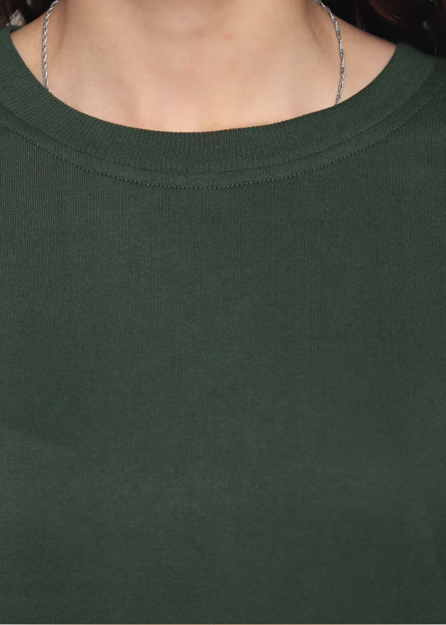 Drop Shoulder Sweatshirts - Military Green