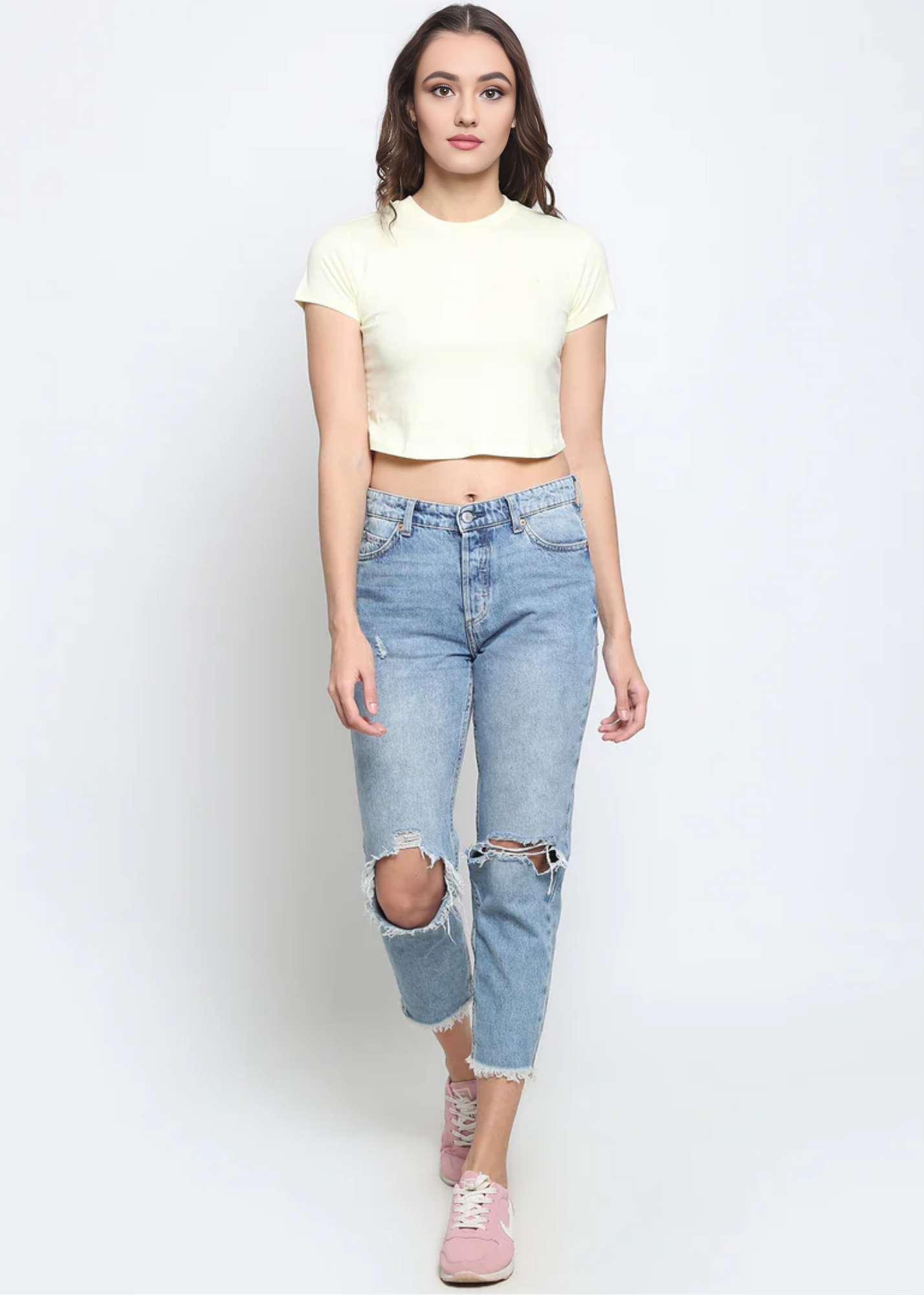 Crop Tops - Lemon Chiffon