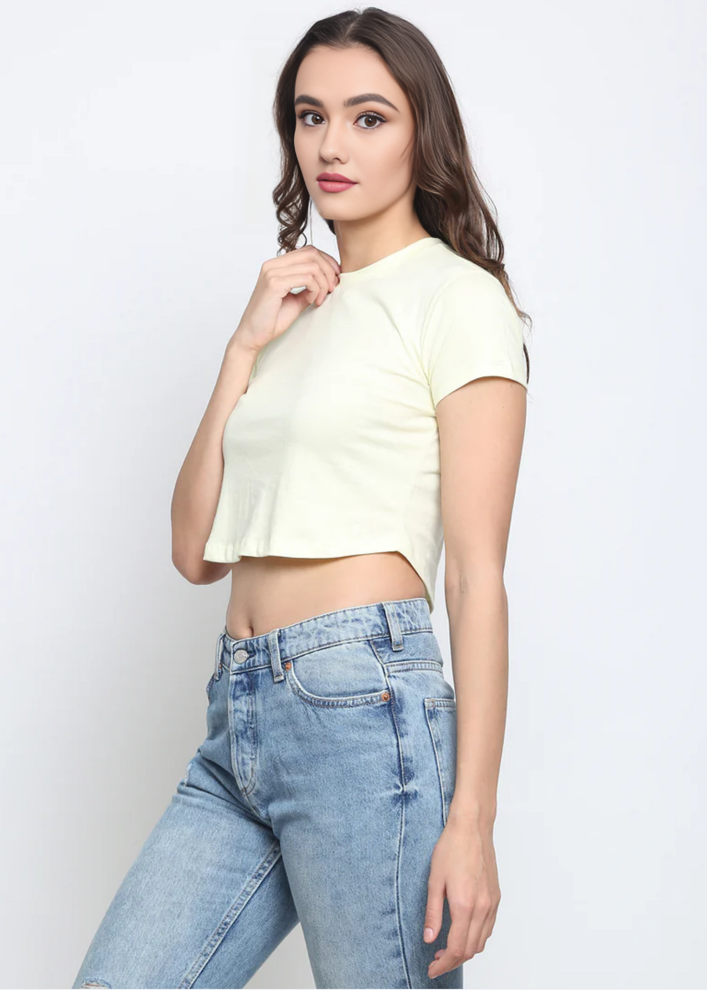 Crop Tops - Lemon Chiffon