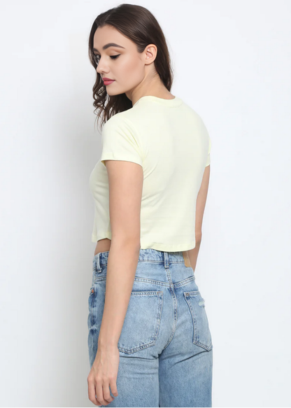 Crop Tops - Lemon Chiffon