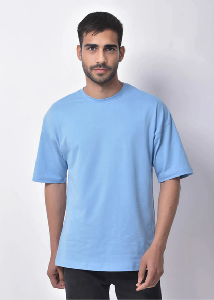 Dropshoulder Crewneck - Cyanblue