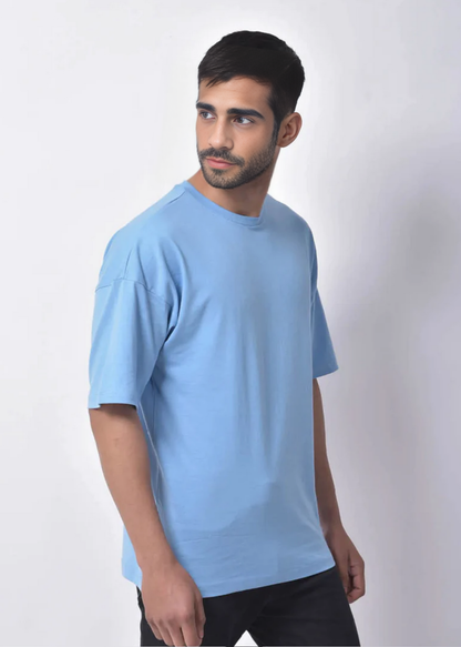 Dropshoulder Crewneck - Cyanblue