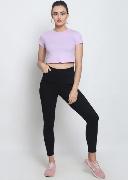 Crop Tops - Mauve Purple