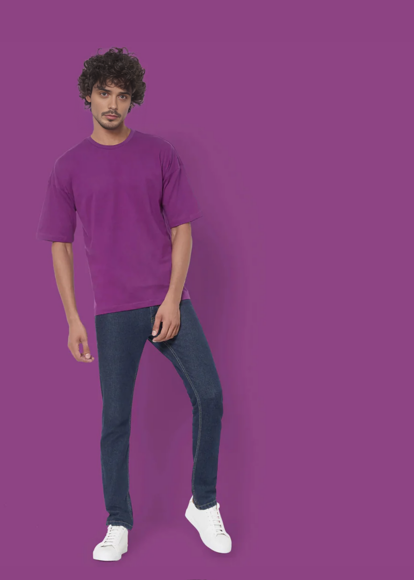 Dropshoulder Crewneck - Purple