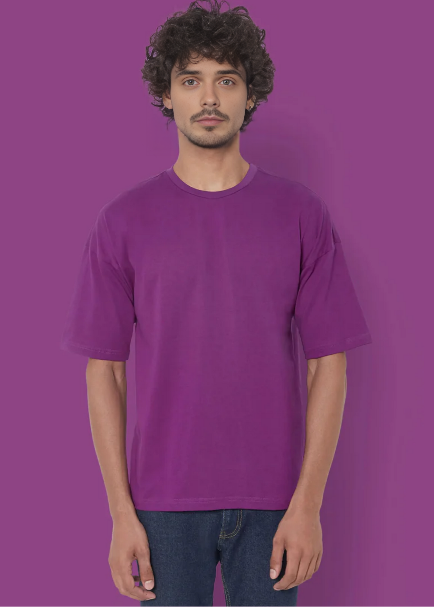 Dropshoulder Crewneck - Purple