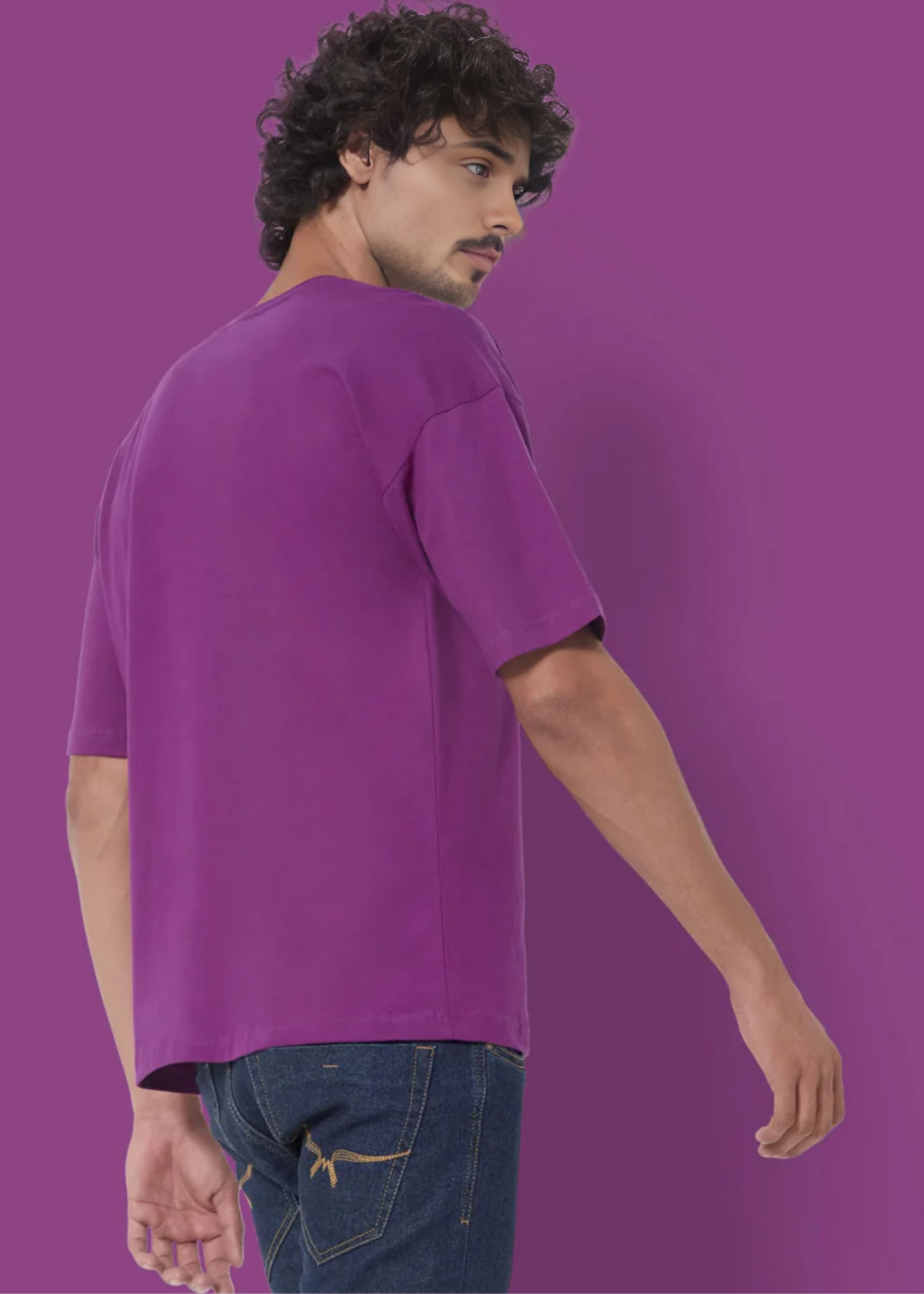 Dropshoulder Crewneck - Purple