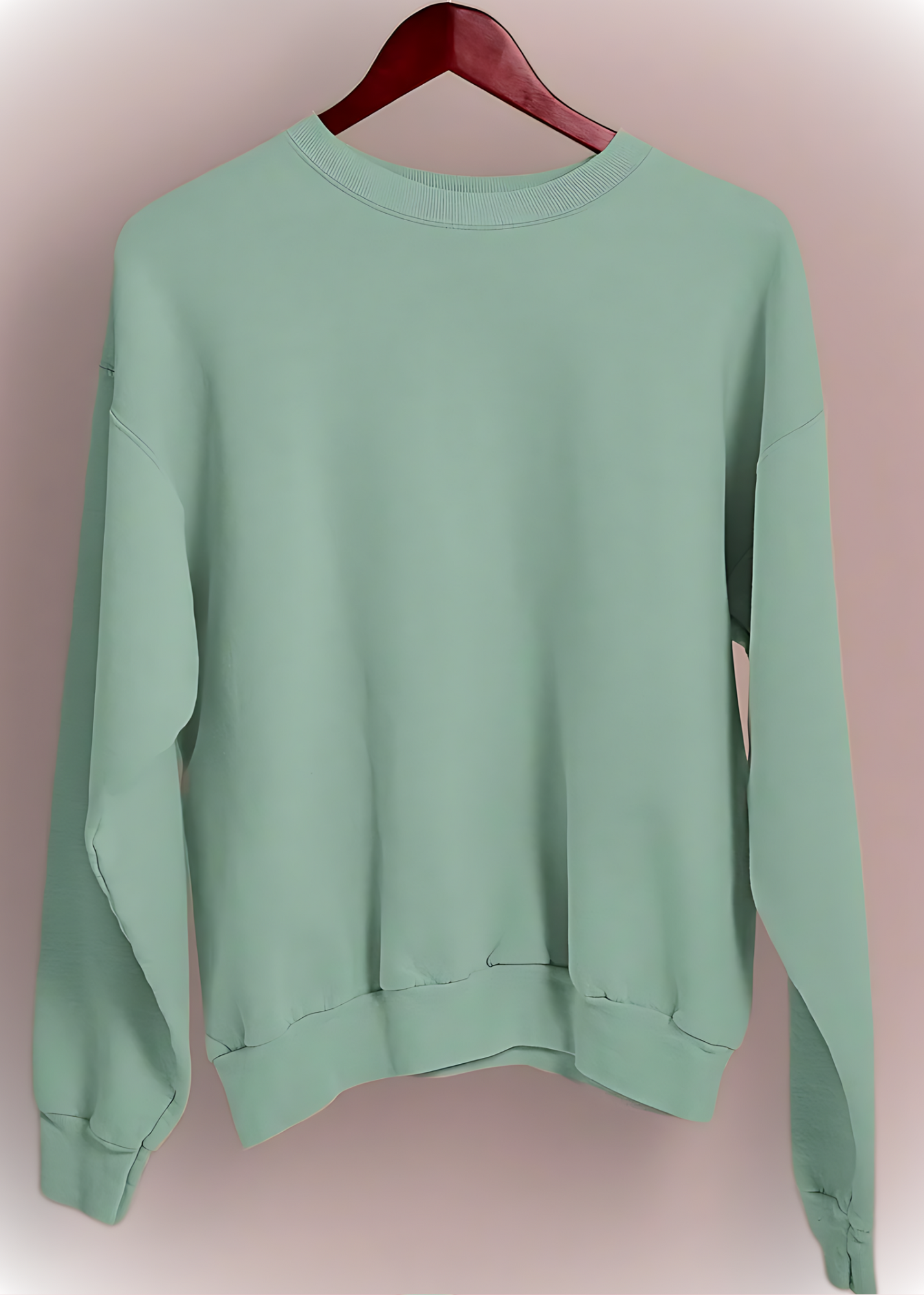 Drop Shoulder Sweatshirts - Tiffany Green