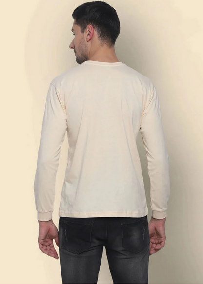 Crew Neck: Full Sleeves - Pale Ivory