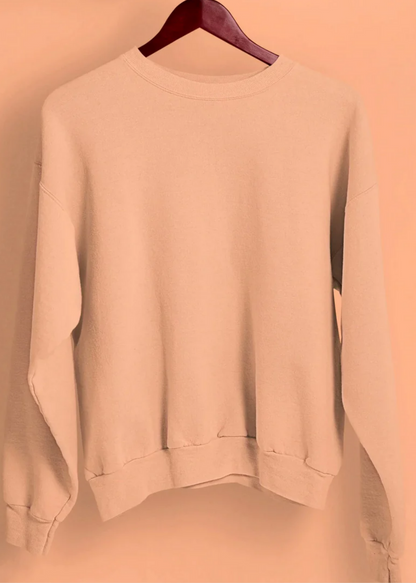 Drop Shoulder Sweatshirt - Peach