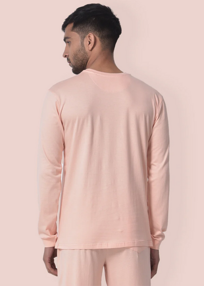 Crew Neck: Full Sleeves - Peach