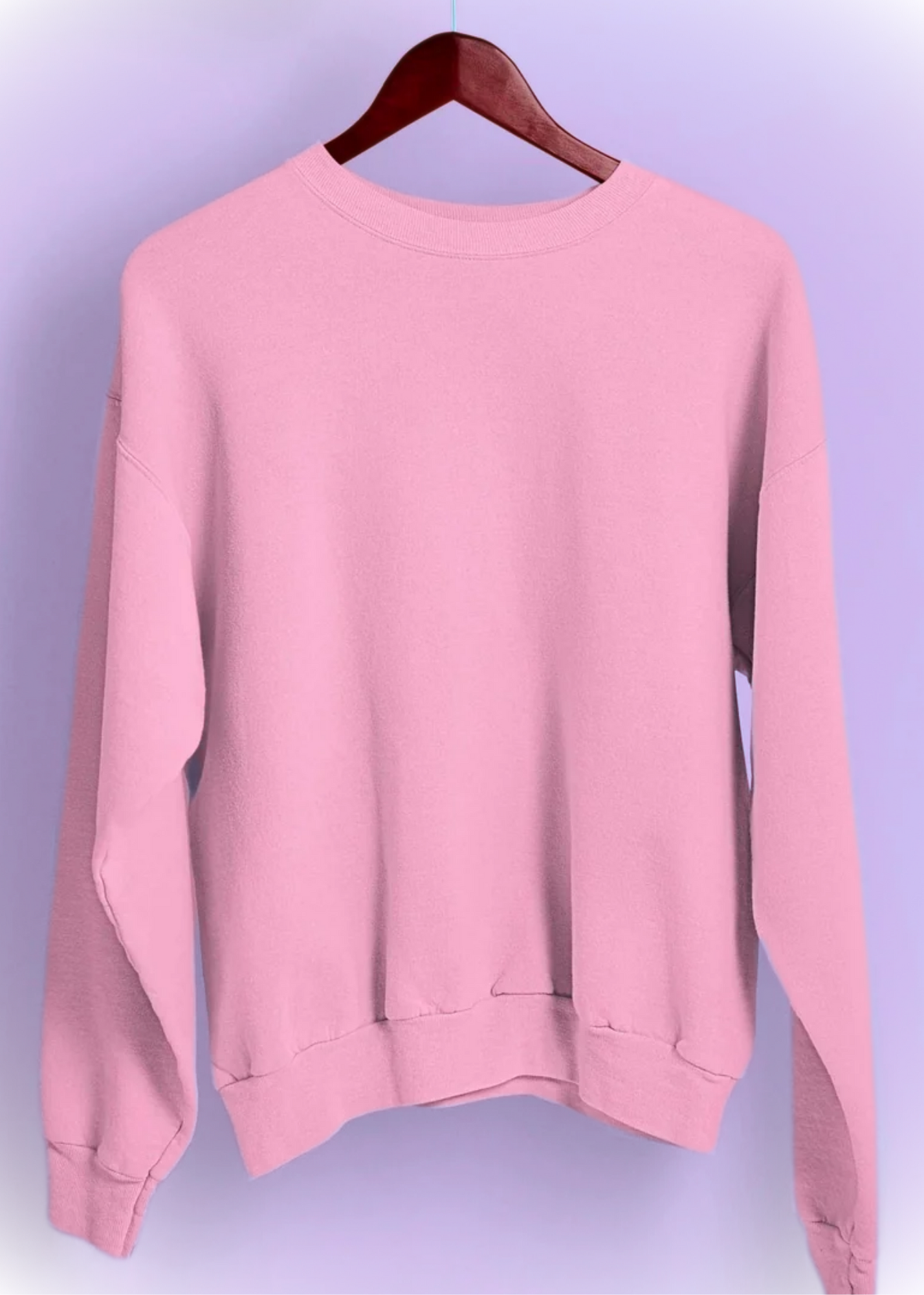 Drop Shoulder Sweatshirts - Barbie Pink