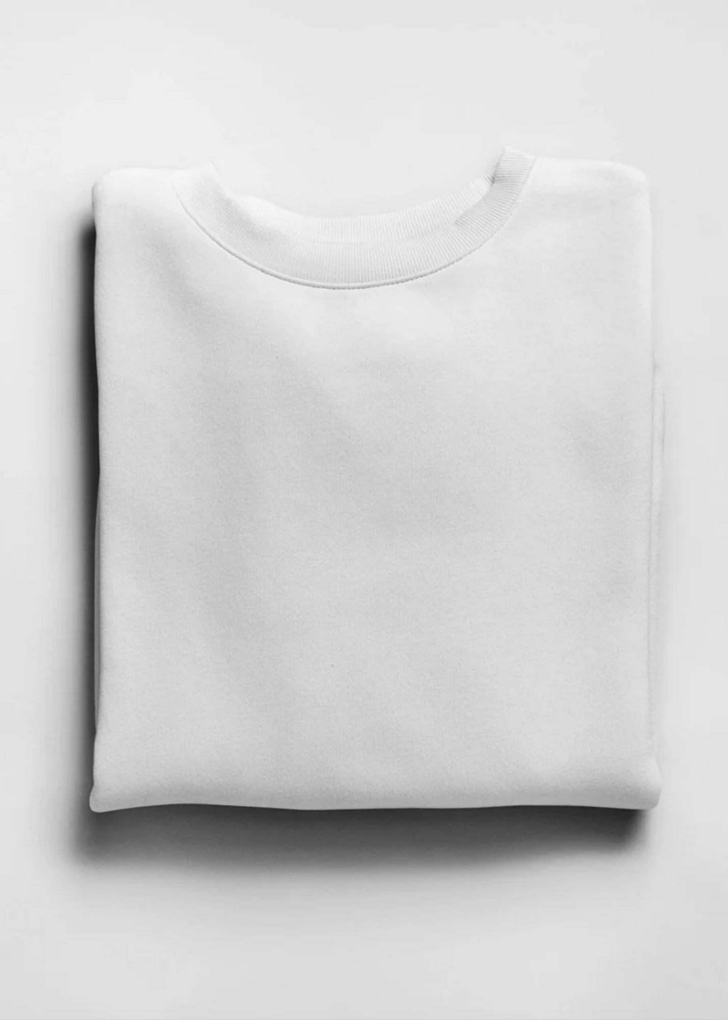 Drop Shoulder Sweatshirt - White