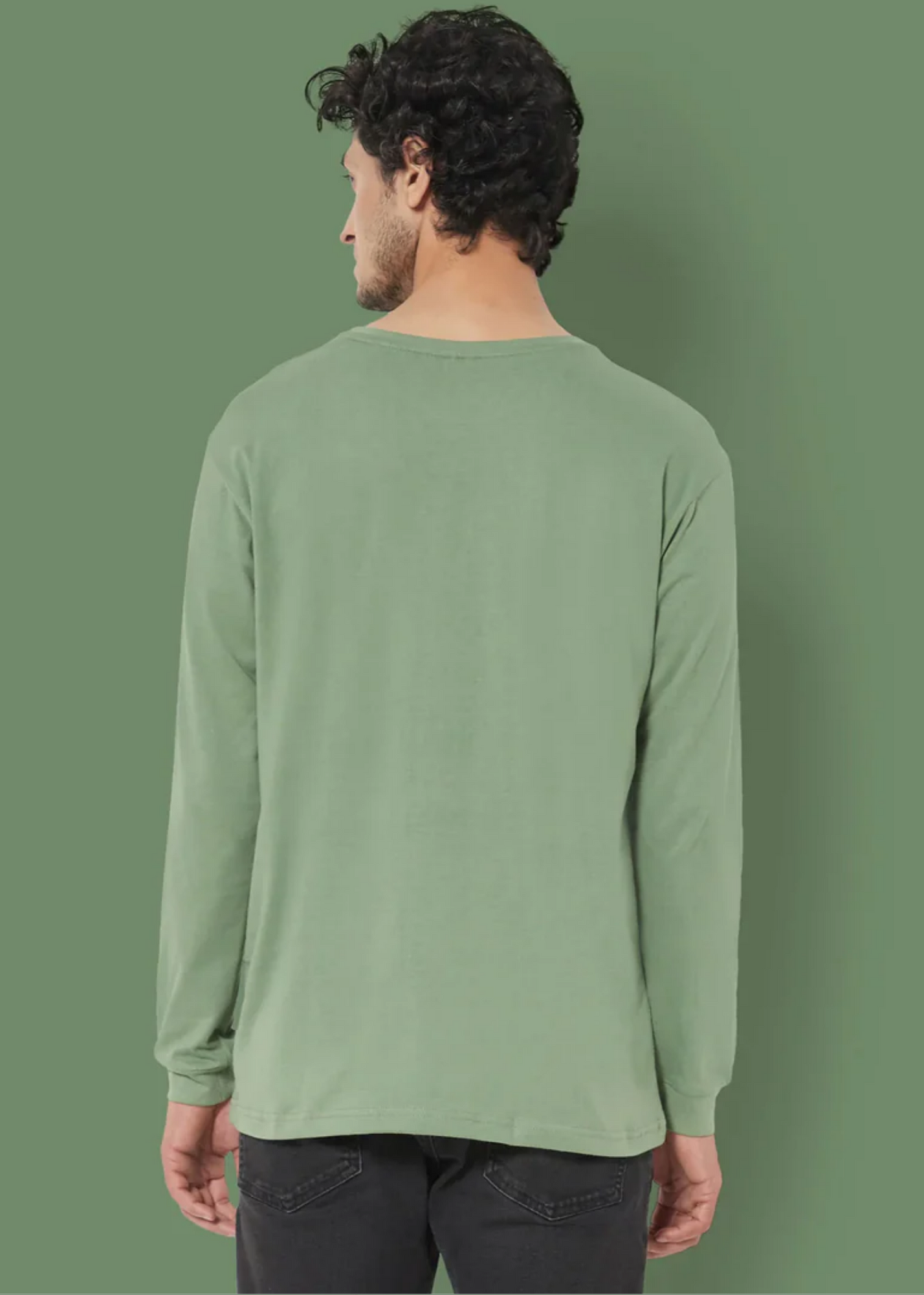 Crewneck Full Sleeves - Sage Green