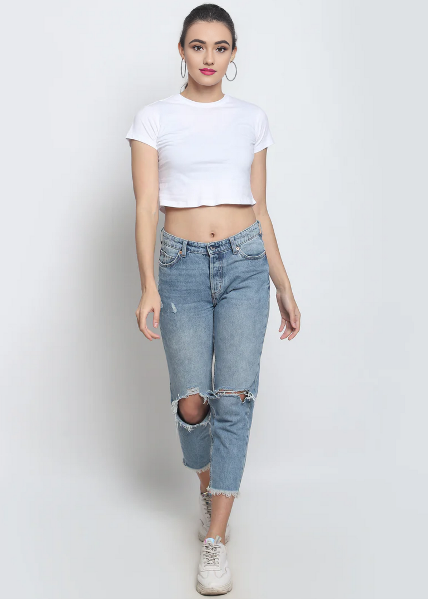 Crop Tops - White