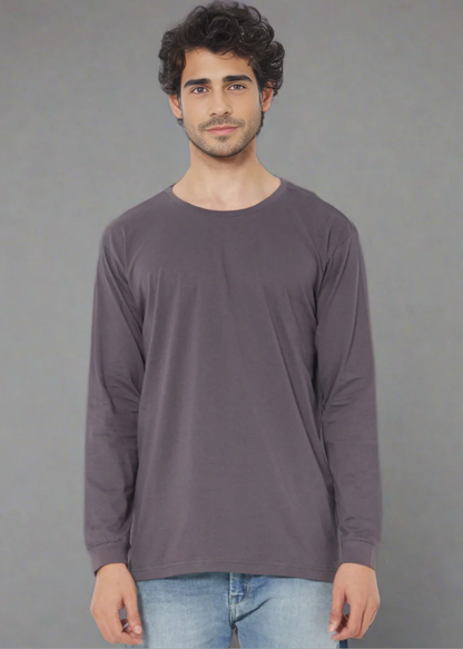 Crew Neck: Full Sleeves - Steel Grey