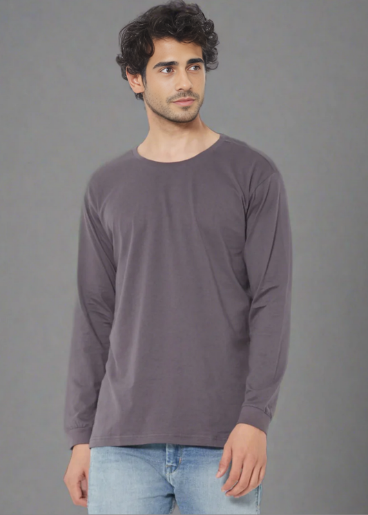 Crew Neck: Full Sleeves - Steel Grey