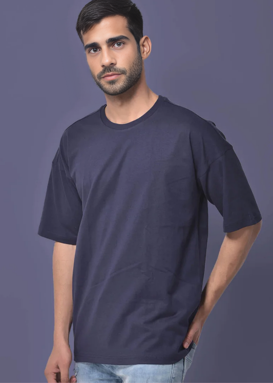 Dropshoulder Crewneck - Navy Blue